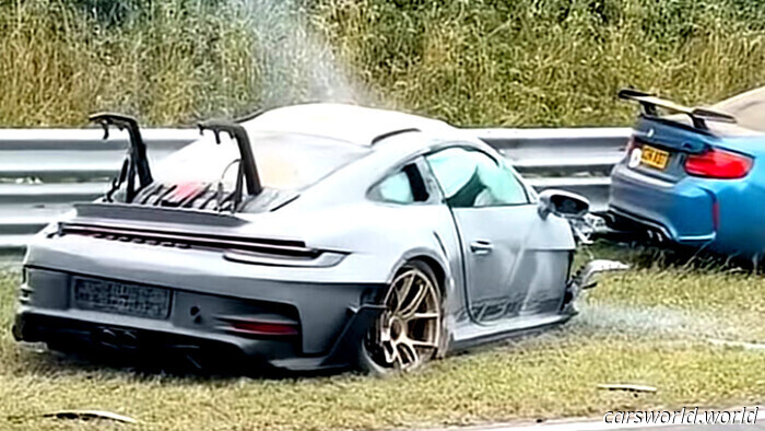 Guarda il video scioccante dello scontro tra Porsche e BMW in un incidente violento al Nurburgring | Carscoops